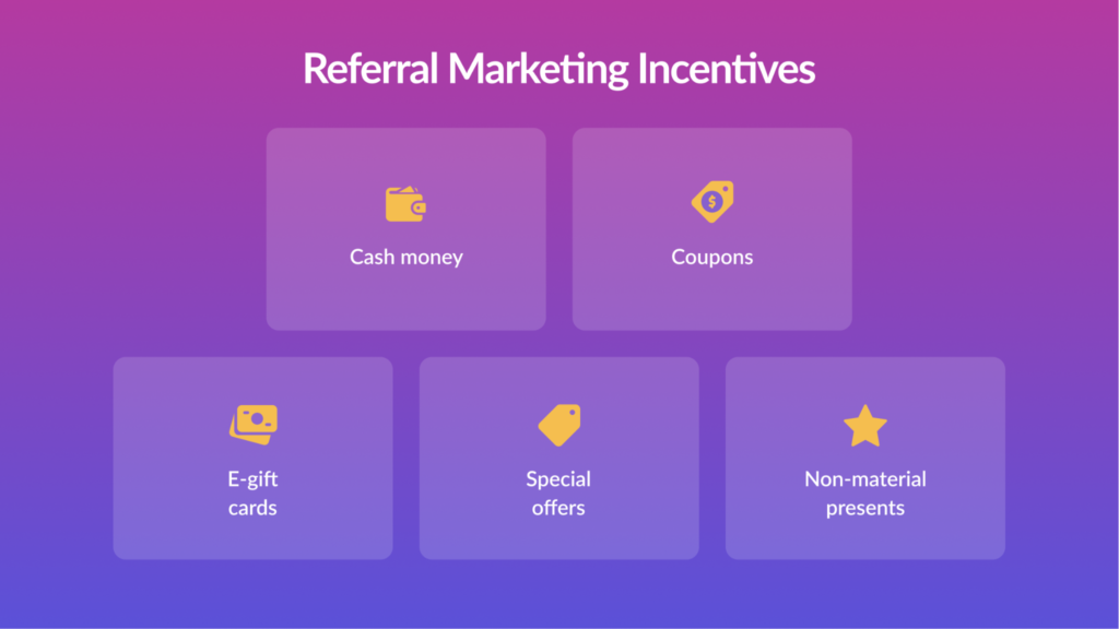 Referral Marketing Program incentives