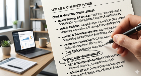 marketing CV